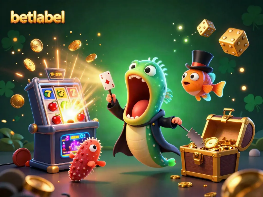 Betlabel offers engaging casino experiences with colorful slot machines and animated characters showcasing magic.